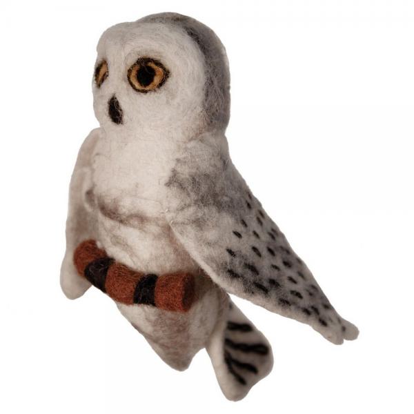 Snowy Owl Woolie Ornament